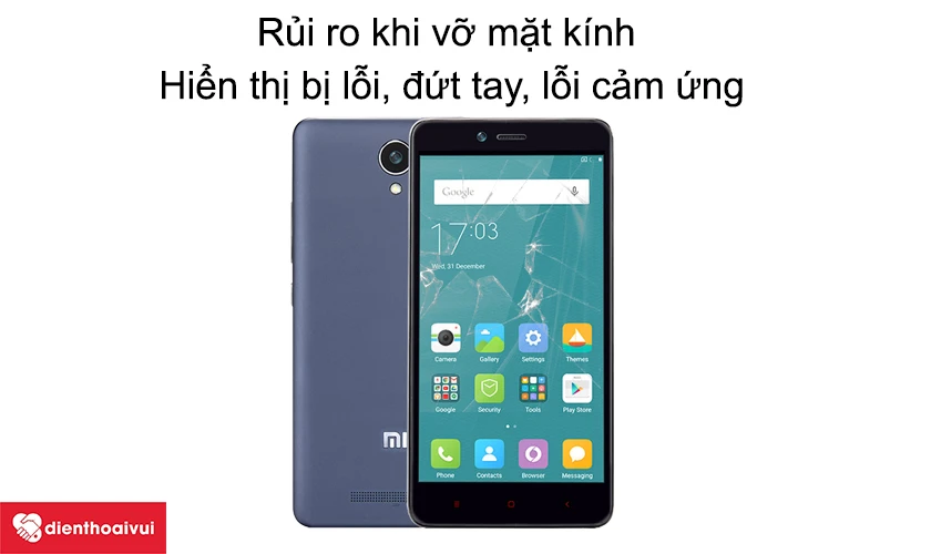 Có thể tiếp tục sử dụng chiếc điện thoại Xiaomi Mi Note 2 bị vỡ mặt kính không?