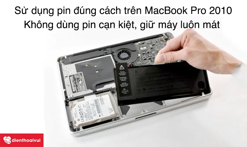 Sử dụng pin đúng cách trên MacBook Pro 2010