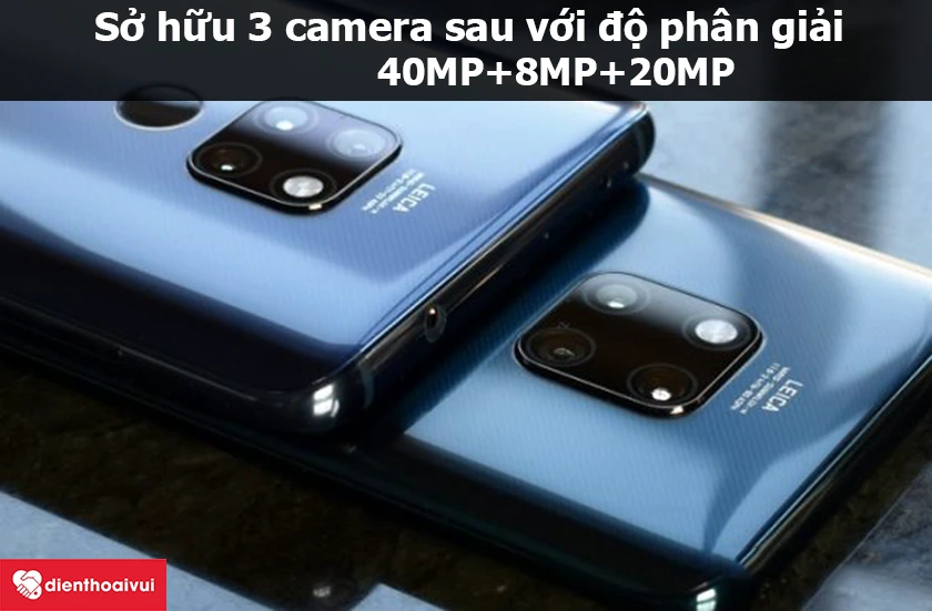 Huawei Mate 20 Pro – Sở hữu 3 camera sau với độ phân giải 40MP+8MP+20MP