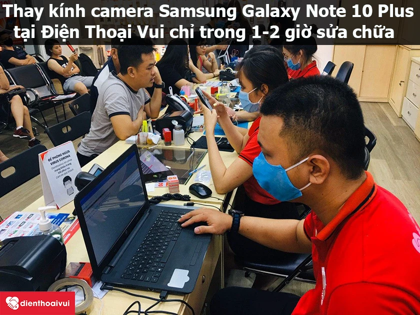 Dịch vụ thay kính camera Samsung Galaxy Note 10 Plus uy tín, chuyên nghiệp tại Điện Thoại Vui