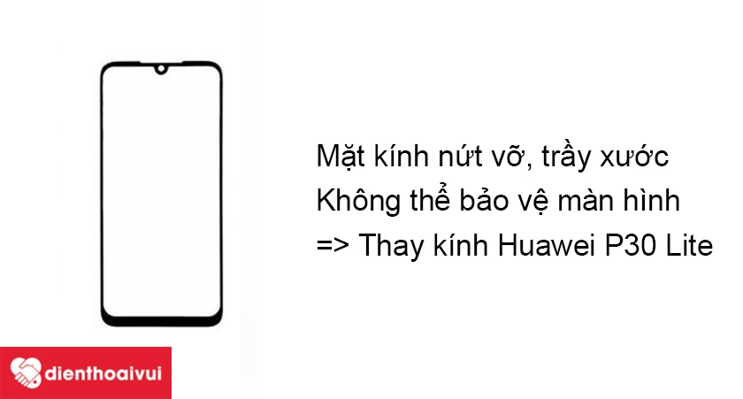 Vì sao cần thay kính Huawei P30 Lite?