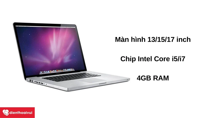 MacBook Pro phiên bản 2011 có ba phiên bản sử dụng cấu hình khác nhau: mã A1278, mã A1286, mã A1297.