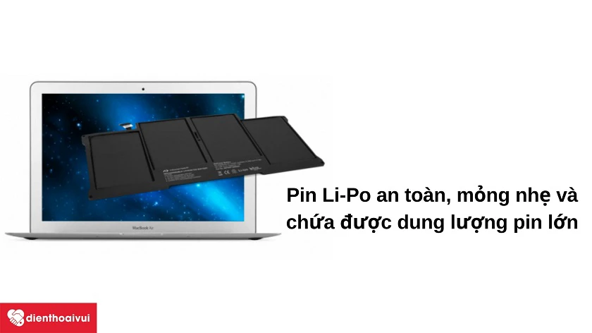 Tìm hiểu về dạng pin Li-Po được sử dụng cho MacBook Air 2015