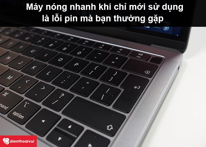 Biểu hiện pin macbook hỏng