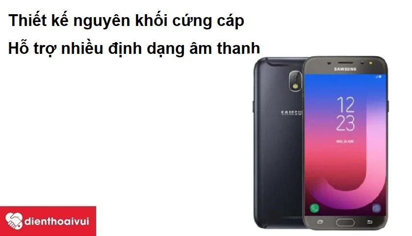 Samsung Galaxy J8 Plus 2018 - Thiết kế nguyên khối cứng cáp, hỗ trợ nhiều định dạng âm thanh