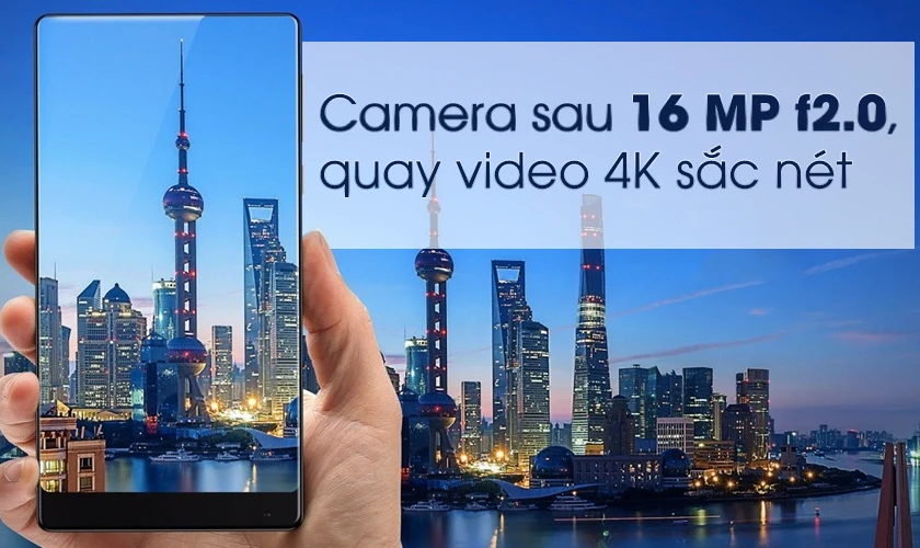 Xiaomi Mi Mix - Camera 16MP f2.0, quay video 4K cho hình ảnh sắc nét