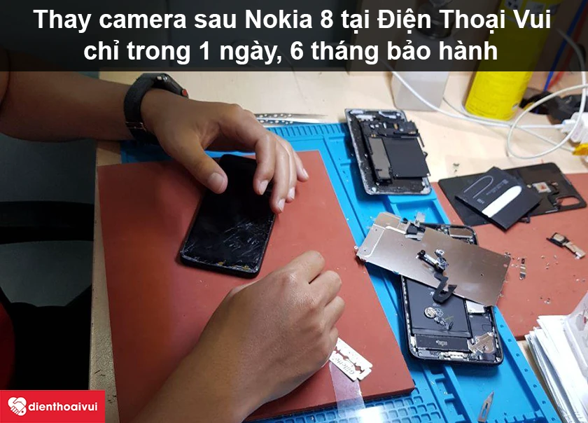 Dịch vụ thay camera sau Nokia 8 giá tốt, uy tín tại Điện Thoại Vui