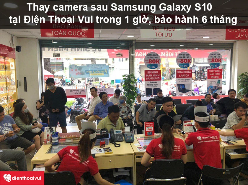 Dịch vụ thay camera sau Samsung Galaxy S10 uy tín, lấy ngay tại Điện Thoại Vui