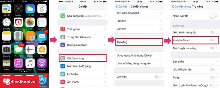 Cách kích hoạt phím Home ảo trên iPhone 8