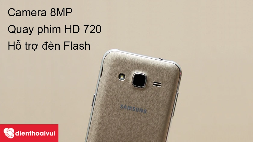 Samsung Galaxy J2 Prime – Camera sau 8MP hỗ trợ Flash chụp ảnh thiếu sáng tốt hơn