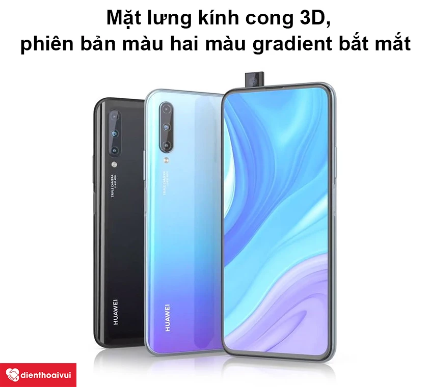Huawei Y9S – Mặt lưng kính cong 3D, phiên bản màu hai màu gradient bắt mắt
