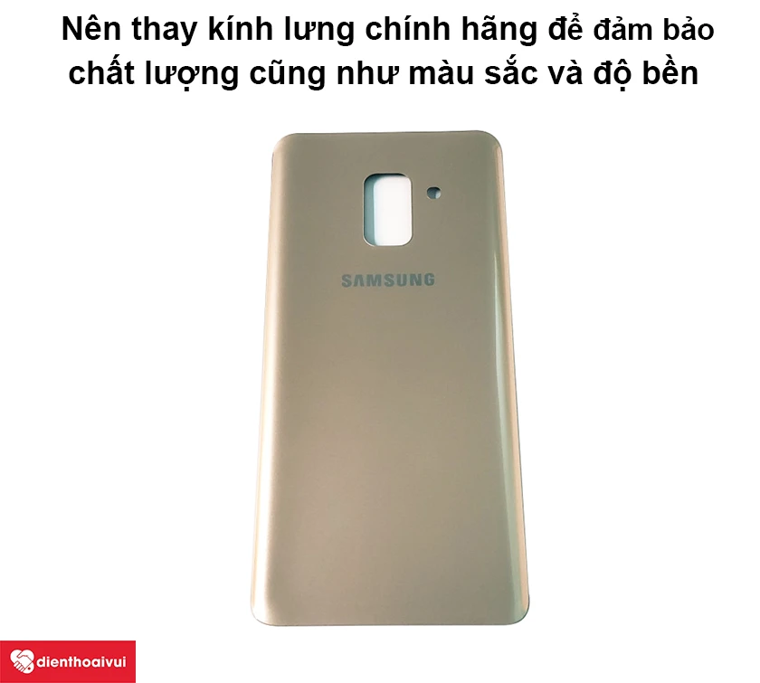 Các loại nắp lưng Samsung Galaxy A8 2018 sử dụng để thay thế