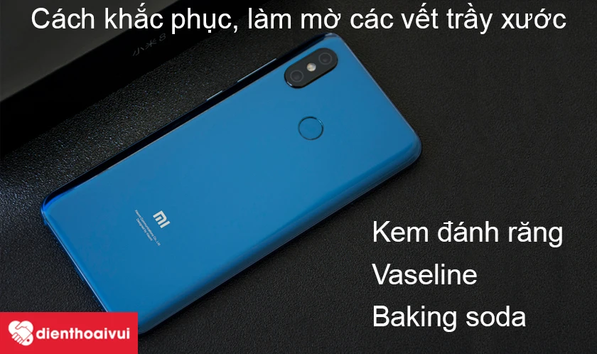 Làm thế nào để khắc phục và làm mờ các vết trầy xước trên mặt lưng Xiaomi Mi 8
