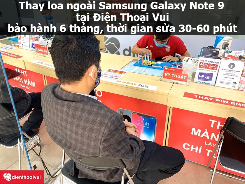 Thay loa ngoài Samsung Galaxy Note 9 uy tín, chính hãng tại Điện Thoại Vui