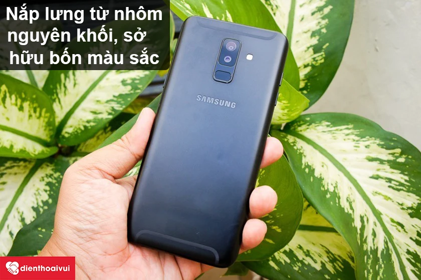 Samsung Galaxy A6 Plus 2018 – Nắp lưng từ nhôm nguyên khối, sở hữu bốn màu sắc mới lạ