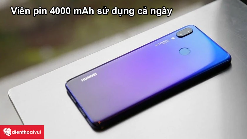 Huawei Y9 2019 – Viên pin 4000 mAh sử dụng cả ngày