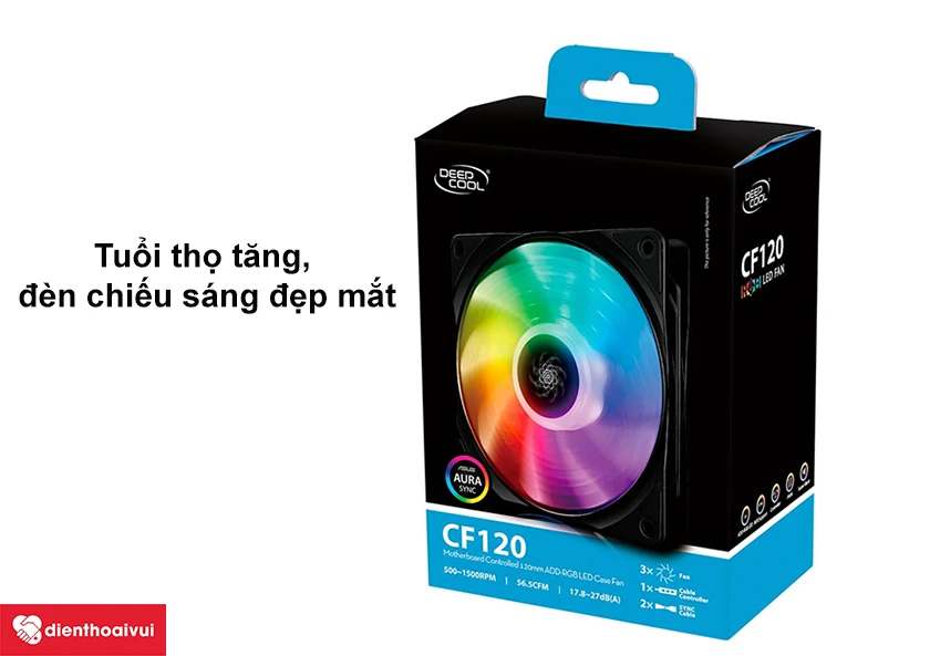 Quạt tản nhiệt Deepcool CF 120 (3 in 1)