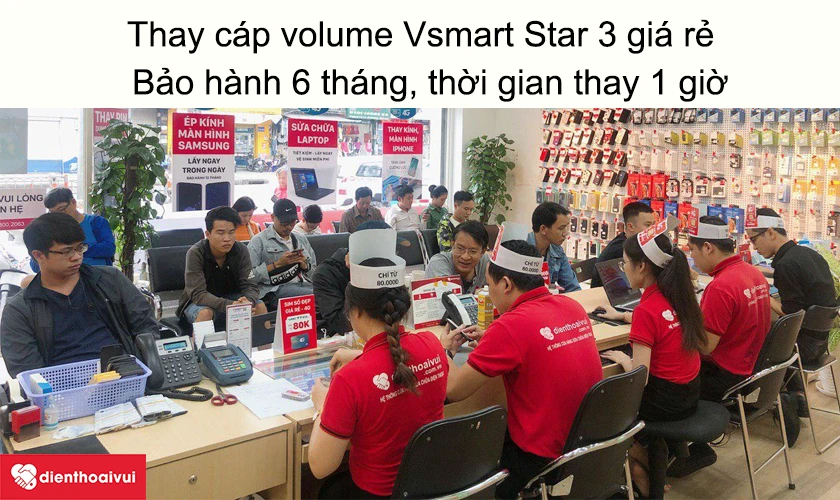 Dịch vụ thay cáp volume Vsmart Star 3 giá rẻ uy tín tại Điện Thoại Vui
