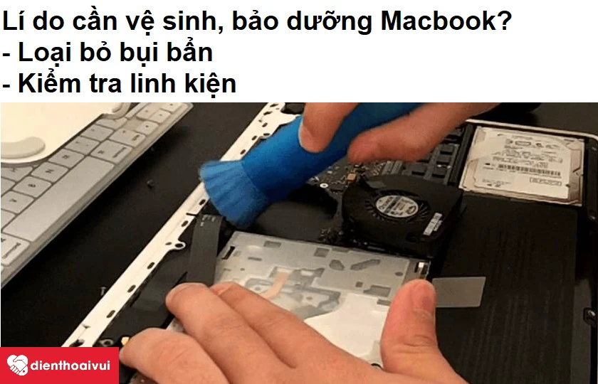Tại sao bạn chỉ có thể tự vệ sinh một số bộ phận của Macbook Pro 2010 tại nhà?