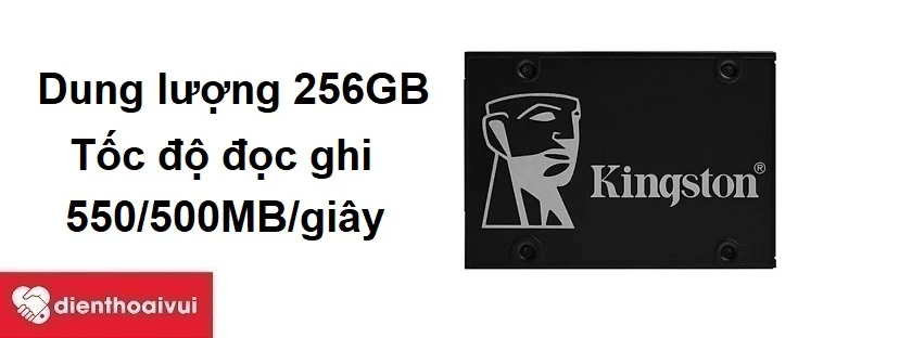 Thay ổ cứng SSD Kingston SKC600 256GB SATA 3 chính hãng giá bao nhiêu tiền?