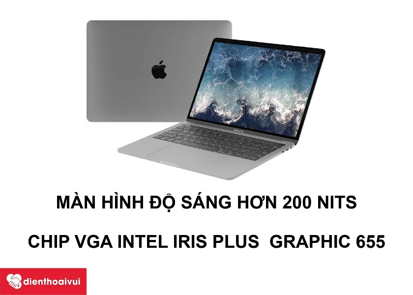 Macbook Pro 2018 – Màn hình độ sáng cao  