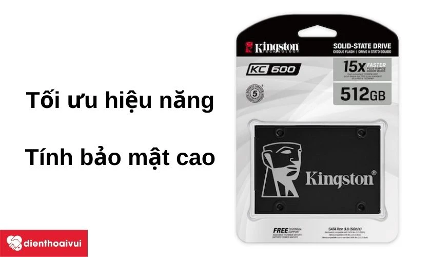 Thay ổ cứng SSD Kingston SKC600 512GB SATA 3 giá rẻ, chính hãng, uy tín tại TP.HCM và Hà Nội