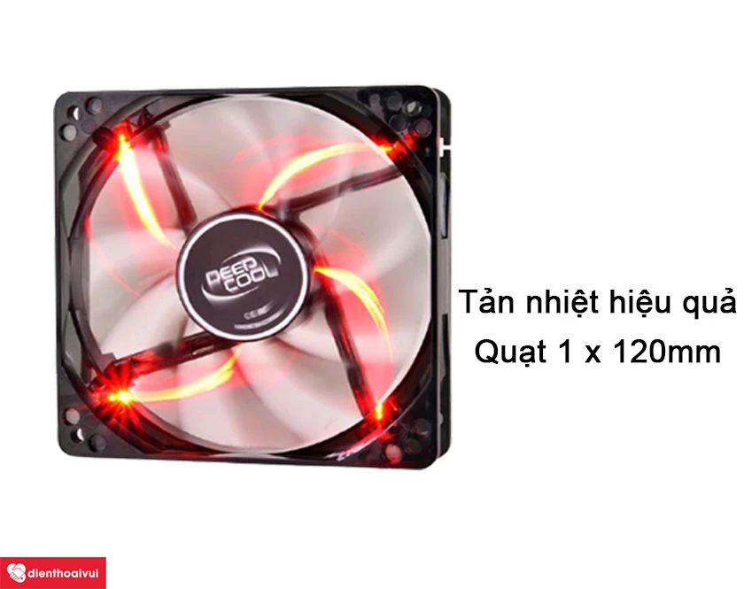 Quạt tản nhiệt Deepcool Wind Blade 120 Red