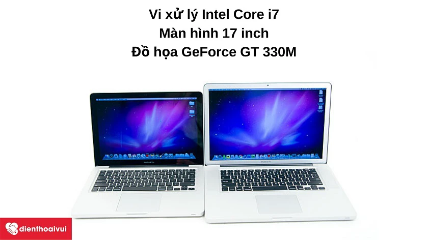 Laptop Macbook Pro 2010 - Chip Intel Core i7, màn hình 17 inch 