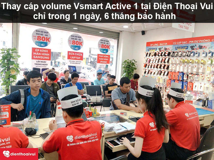 Dịch vụ thay cáp volume Vsmart Active 1 giá rẻ, uy tín tại Điện Thoại Vui