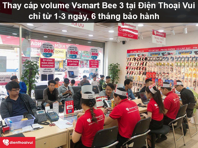 Thay cáp volume Vsmart Bee 3 chất lượng tốt nhất tại Điện Thoại Vui