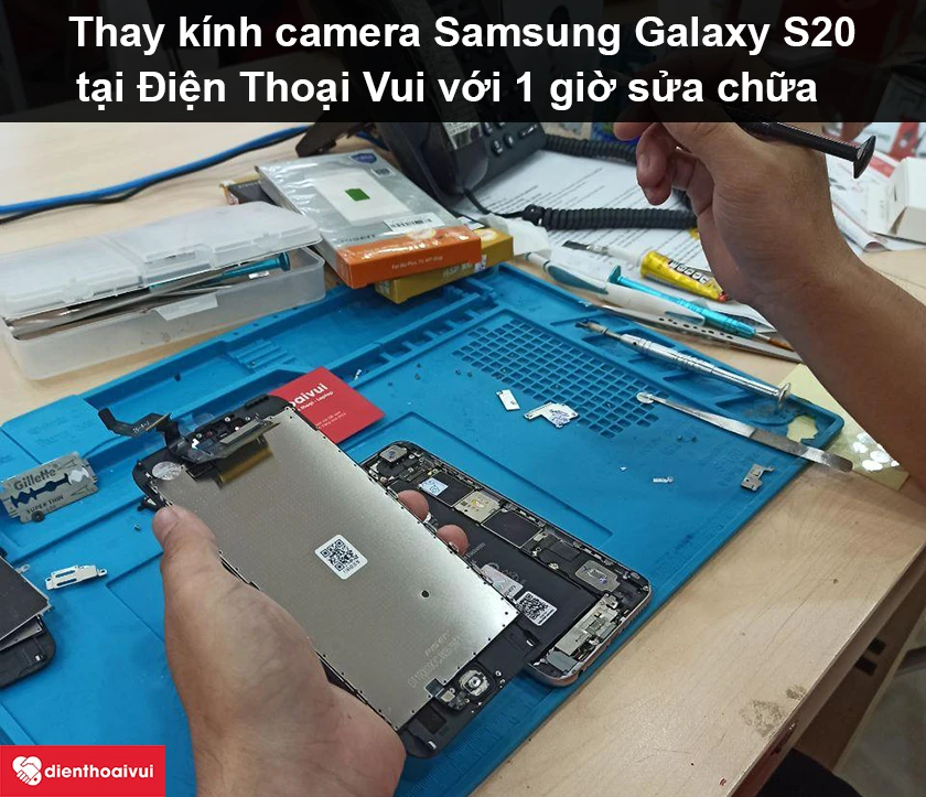 Thay kính camera sau Samsung Galaxy S20 uy tín, chuyên nghiệp tại Điện Thoại Vui