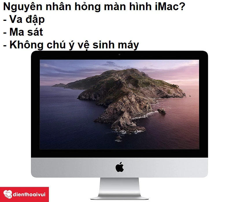 Cách vệ sinh màn hình iMac 21.5-inch-4K A2116?