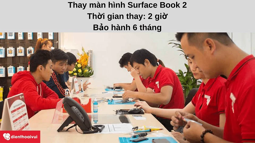 Dịch vụ thay màn hình Surface Book 2 giá tốt & nhanh chóng tại hệ thống Điện Thoại Vui