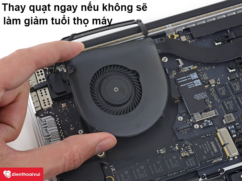 Những ảnh hưởng của quạt Macbook Pro 2011 khi bị hỏng