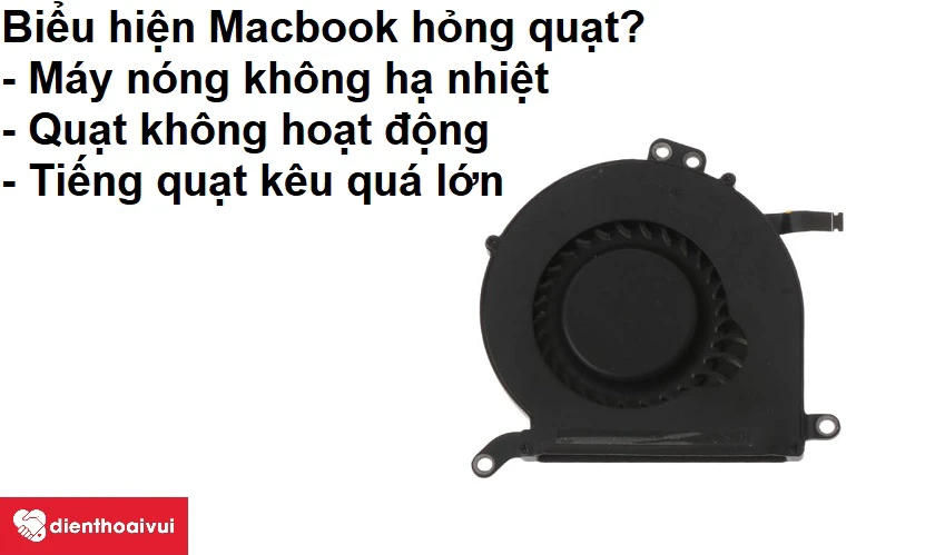 Cách khắc phục quạt Macbook Air 2014 không chạy?  