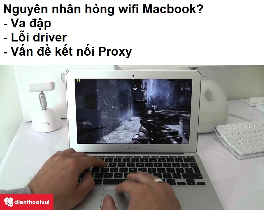 Xử lí Macbook Air 2012 không bắt được wifi?