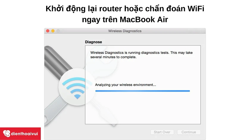Nên làm gì khi Macbook Air 2016 không thể kết nối WiFi?