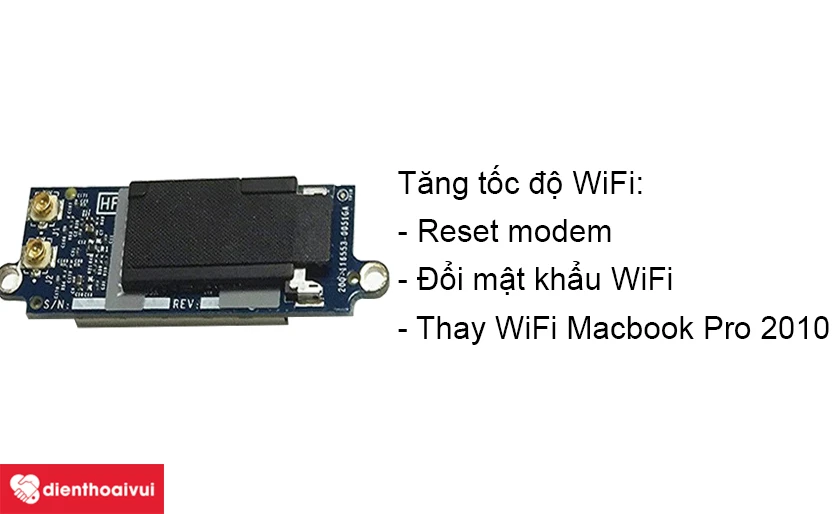 Cách giúp tăng tốc độ WiFi trên Macbook Pro 2010