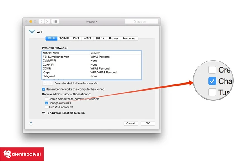 menu System Preferences