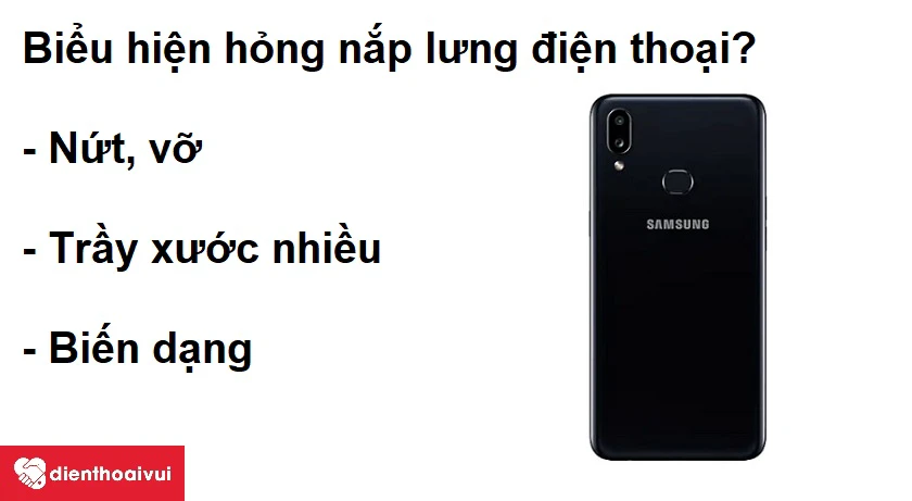 Những sản phẩm không dùng để vệ sinh nắp lưng cho Samsung Galaxy A10s?