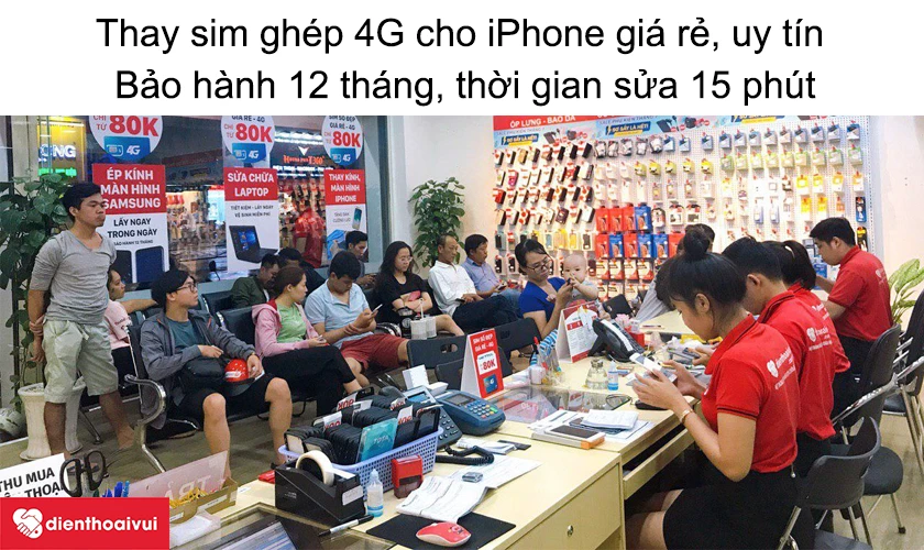 Thay sim ghép 4G cho iPhone ở đâu uy tín, giá rẻ tại Hà Nội, HCM?