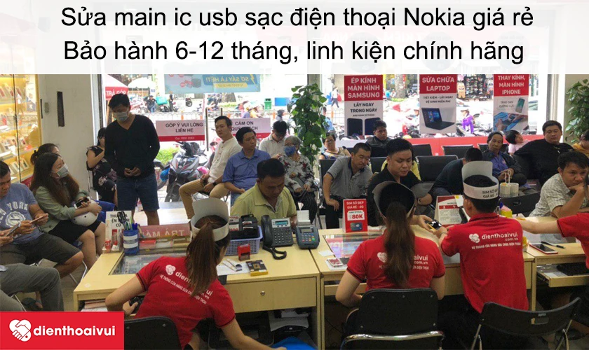 Sửa main ic usb sạc điện thoại Nokia ở đâu chất lượng, giá rẻ tại TPHCM, Hà Nội