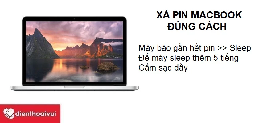 Cách xả pin Macbook đúng cách