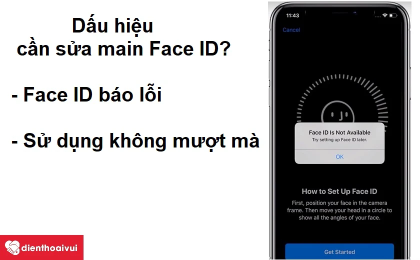 Những dấu hiệu cho thấy bạn cần phải sửa main Face ID