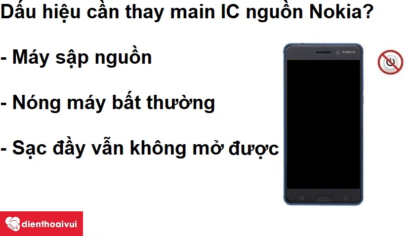 Những dấu hiệu cho thấy bạn cần phải thay main IC nguồn Nokia