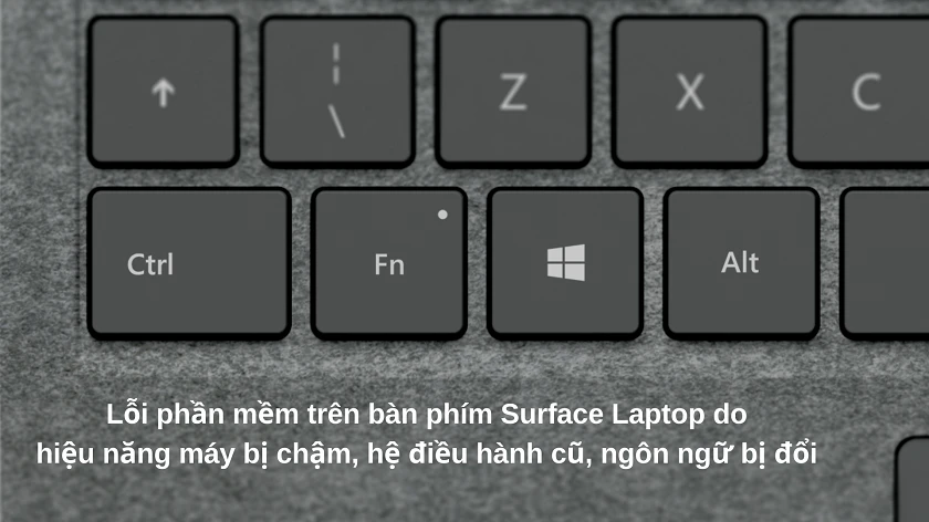 Nguyên nhân dẫn đến hỏng hóc trên bàn phím của laptop Surface