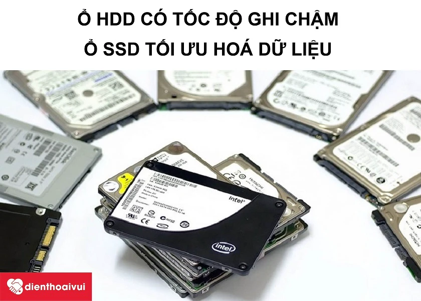 Ổ cứng SSD hay ổ cứng thể rắn thực hiện những chức năng tương tự như HDD nhưng cho một tốc độ xử lý nhanh hơn
