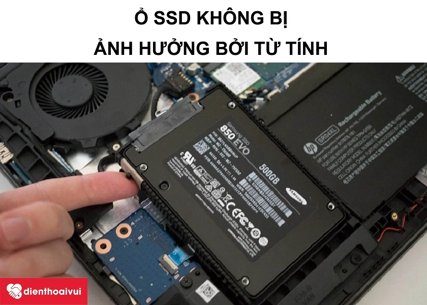 Ổ cứng SSD giúp giảm tiếng ồn thiết bị
