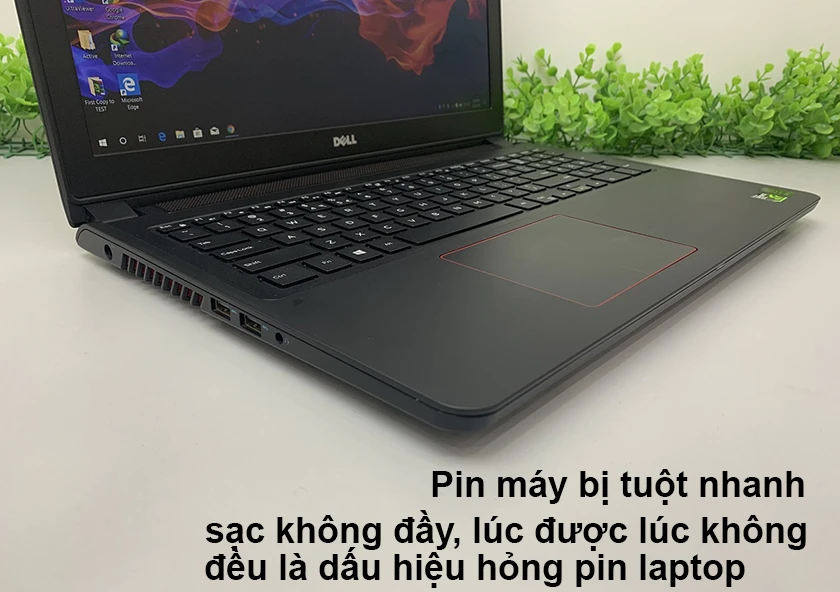 Dấu hiệu nhận biết hư pin laptop Dell Inspiron