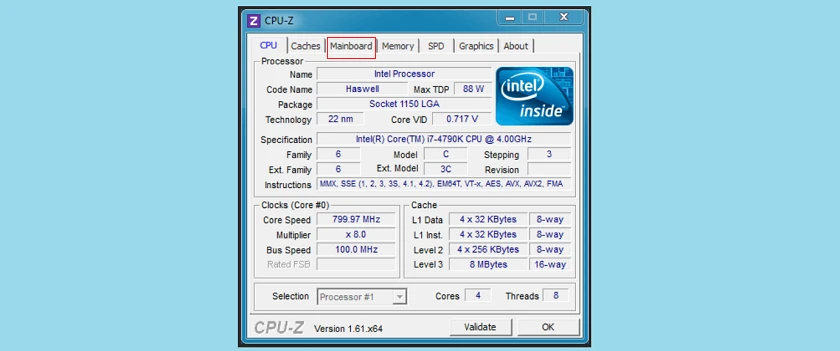 Phần mềm kiểm tra card màn hình laptop CPUZ